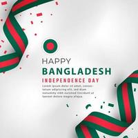 glad bangladesh självständighetsdag 26 mars firande vektor designillustration. mall för affisch, banner, reklam, gratulationskort eller print designelement