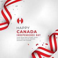 lycklig Kanadas självständighetsdag 1 juli firande vektor designillustration. mall för affisch, banner, reklam, gratulationskort eller print designelement
