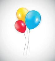 uppsättning färgade ballonger, vektorillustration. vektor