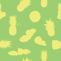 Ananas nahtloser Silhouettenhintergrund. Vektor-Illustration vektor