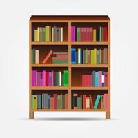 Bücherregal Symbol Vektor-Illustration