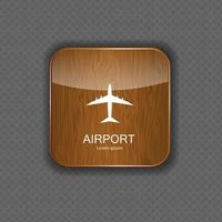 flygplats ansökan ikoner vektor