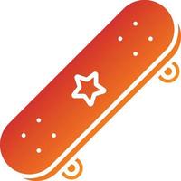 skateboard ikon stil vektor