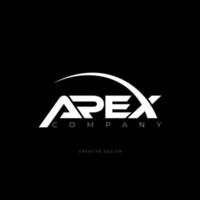 apex letter branding logotyp koncept vektor