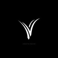 gras v brief branding logo design vektor