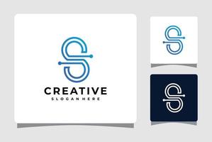 abstrakt bokstavs logotyp mall med visitkort design inspiration vektor