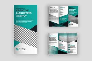 kreativa business trifold broschyr mall vektor