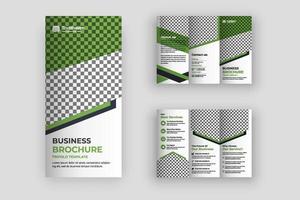 kreativ byrå trefaldig broschyr designmall vektor