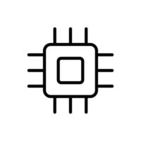 chipset ikonen isolerad på vit bakgrund vektor