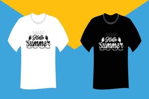 hej sommar t-shirt design vektor