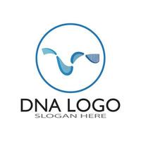 dna vektor logotyp designmall. modern medicinsk logotyp. laboratorievetenskap ikon symbol. färgglad farmakologi tecken-vektor