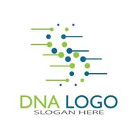 dna vektor logotyp designmall. modern medicinsk logotyp. laboratorievetenskap ikon symbol. färgglad farmakologi tecken-vektor