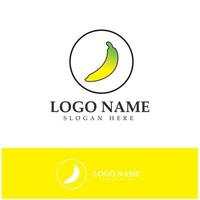 Bananen-Obst-Logo-Icon-Design-Vektor vektor