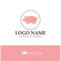 gris logotyp, fläsk matlagning, fläskolja och fläsk mat restaurang ikon. med vektor ikon koncept