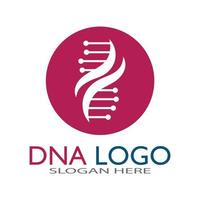 dna vektor logotyp designmall. modern medicinsk logotyp. laboratorievetenskap ikon symbol. färgglad farmakologi tecken-vektor