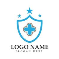 Schild-Logo-Design-Vektor, Schild-Emblem-Logo-Vorlage, Logosymbol-Icon-Vektor vektor