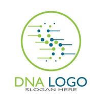 dna vektor logotyp designmall. modern medicinsk logotyp. laboratorievetenskap ikon symbol. färgglad farmakologi tecken-vektor