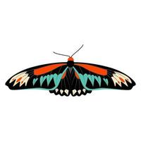 Schmetterling-Vektor-Illustration-Cliparts. süßer schmetterling isoliert. vektor