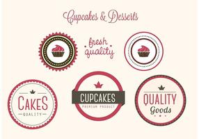 Gratis Vector Bageri Badges och Etiketter