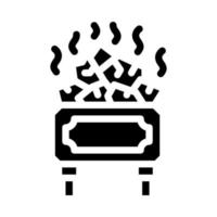 Sauna entspannen Glyph Symbol Vektor Illustration flach