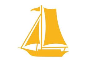 Segelboot-Symbol oder Symboldesign