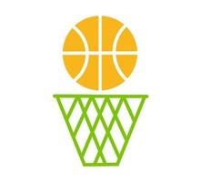 vektor design, illustration, ikon eller symbol form basket sport