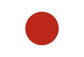 Abbildung des Vektorsymbols der japanischen Flagge vektor
