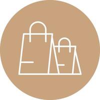 Vektorsymbol für Einkaufstaschen, das leicht geändert oder bearbeitet werden kann vektor