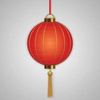 kinesiska hängande röda lyktor vektor