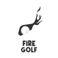 brand golf enkel illustration logotyp vektor