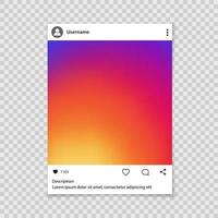 Fotorahmen für soziale Netzwerke vektor