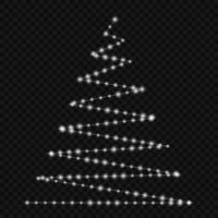 Lichter am Weihnachtsbaum vektor
