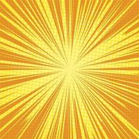 Sonnenstrahlen Pop-Art Retro-Hintergrund vektor