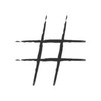Hashtag-Zeichensymbol vektor