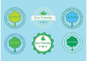 Gratis Eco Friendly Badges vektor