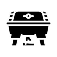 bbq utrustning buffet glyph ikon vektorillustration vektor