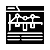 Internet-Wettüberwachung Infografik Glyphen-Symbol-Vektor-Illustration vektor