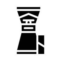 Kaffeemühle Glyphe Symbol Vektor Symbol Illustration
