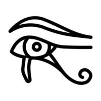 Mythologie von Ägypten Symbol Leitung Vektor Illustration