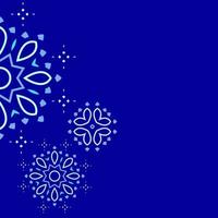 vektor illustratör av islamiska blå mönster element prydnad