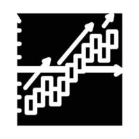 Verbesserung der Geschäftsstrategie Glyphe Symbol Vektor Illustration