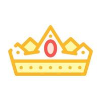 crown saga färg ikon vektor illustration