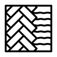 bodenbelag baumaterial linie symbol vektor illustration