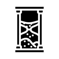 Sanduhr-Glyphen-Symbol-Vektor-Illustration vektor