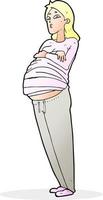 Cartoon schwangere Frau vektor