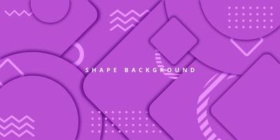 kreise und quadrate mit geometrischen formen auf violettem hintergrund, können für kommerzielle projekte, präsentationen, banner verwendet werden