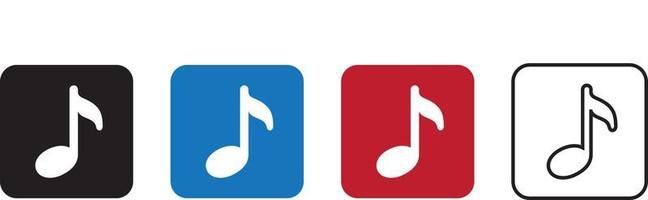 musik, noten, musik, melodie, sound app symbol vektor design illustrationsmaterial