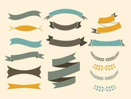 Gratis Vector Ribbons Set