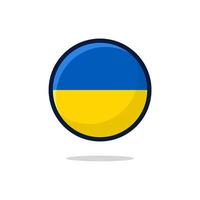 ukrainisches Flaggensymbol vektor