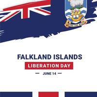 Tag der Befreiung der Falklandinseln vektor